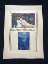 Das Wasser des Lebens No.1 Märchen Aquarell /Tusche um 1900,Gebrüder Grimm