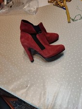 Sexy Stiefeletten,High Heels,weinrot,Gr 40