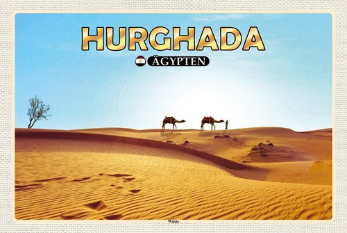 Blechschild 20x30 hurghada - 20x30,