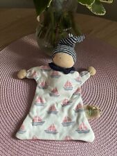 ?ALANA Schmusetuch Kuscheltuch Puppe BOOTE Waldorf Schnuffeltuch blau weiß rot