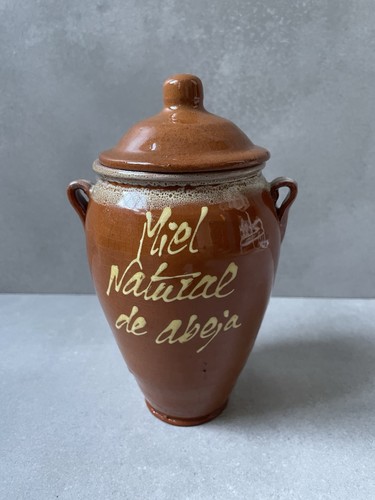Vintage terracotta honig topf - vintage,