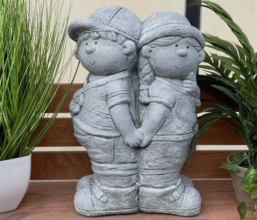 Frostfeste steinfigur junge - frostfeste,