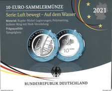 10 Euro BRD 2021 "Luft bewegt