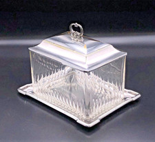 3TLG. Konfektdose Aufbewahrung WMF OX Straussenmarke 21x16x17 cm.H. um 1900