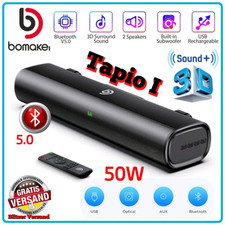 Bomaker Tapio I Bluetooth Soundbar Subwoofer TV Sound System Heimkino Lautsprech