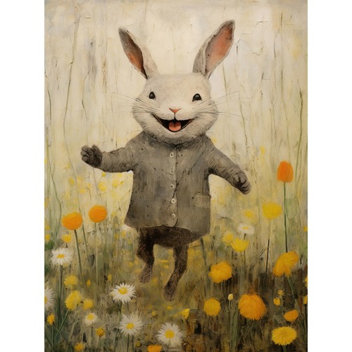Regenmantel hase happy - regenmantel, bunny