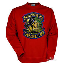 Cannabis Sweatshirt Kiffer Marihuana Haschisch Dope Hippie 60s 70s DEsign *3133