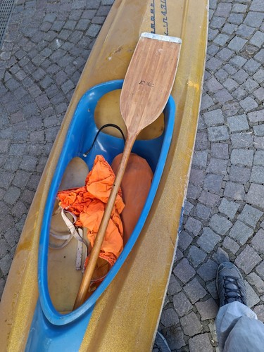 Kajak wanderkajak einer mit - kajak,