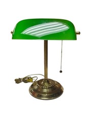 Vintage Green Bankers Lamp