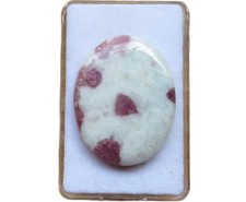 Rosa Turmalin in Quarz Cabochon 35,4x28 mm 46 ct. Nr. U34164