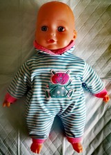 Süße Puppe  Spielpuppe  Babypuppe Stoffkörper 25 cm groß Gebraucht Top Zustand 