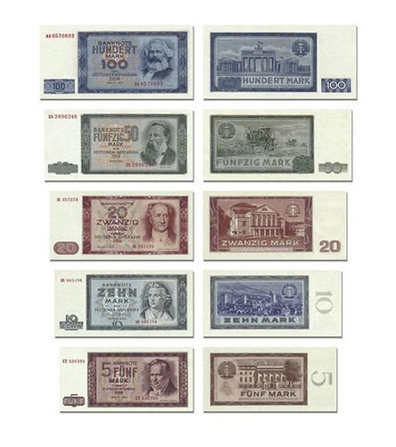 Ddr geldscheine 1964 von 5 - ddr,