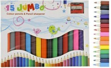 Buntstifte mit Anspitzer XXL