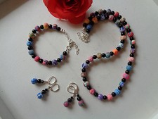 Schmuckset Halskette + Armband + Ohrbrisuren FIMO  auswählbar ab 5,95€ UNIKAT