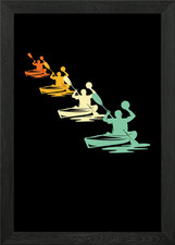 Gerahmtes Wandbild Kanu Polo