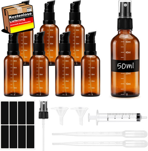 50ml braune glasflaschen set - braune,