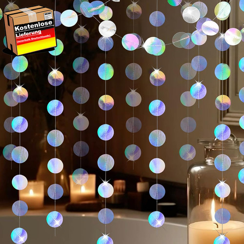 Bunte glitzer girlande für - girlande,