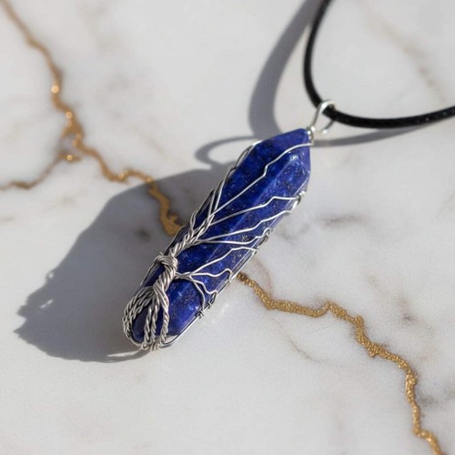Lapislazuli halskette - halskette,