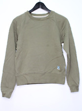 Fjäll Räven Strickpullover Gr. XS Damen Pullover Grün Langarm Baumwolle #F-36