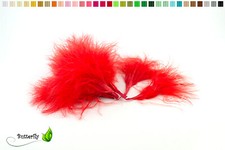 20 Marabufedern Flaum 7-10cm