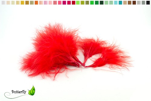 Marabufedern flaum 10cm - 20,