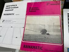 Betrieb & Teile Rainamatic Bewässerungsmaschinen Modelle 1/30. & 2/90-3/150-