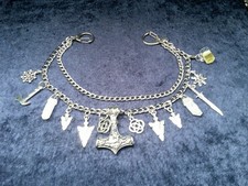 Charivari, Trachten-Kette  Schmuck für Lederhose, Thors-Hammer, kultig