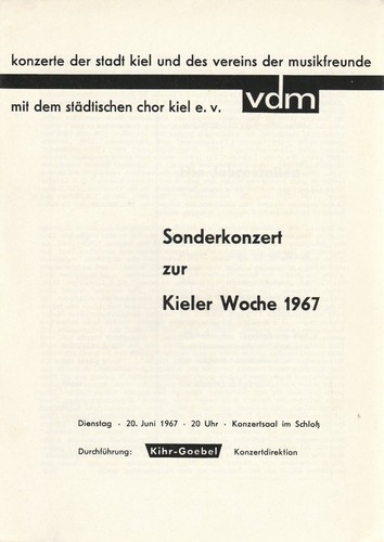 Programmheft sonderkonzert zur - programmheft,