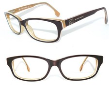 HUGO BOSS BRILLE BRAUN WEISS BEIGE BO 0009 DAMEN FASSUNG GESTELL LEICHT 17Q ETUI