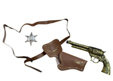 Cowboy Pistole und Holster Set