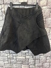 Beate Heyman Filz Crash Rock DE 38/40 Schwarz Zipplig Gefüttert Wolle-Mix 41c39