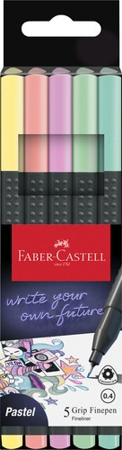 Faber castell grip finepen - grip, 5er