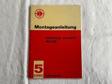 Werkstatthandbuch / Montageanleitung Kreidler Florett Motor 5 Gang Stand 02.1965