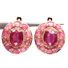 925 Sterling Silber Rot Rubin