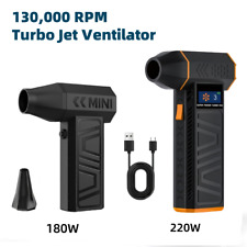 Jet Dry Gebläse Mini Turbo Luft Gebläse 130000RPM Elektrischer Jet Ventilator DE