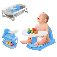 3 in 1Baby Badesitz Badewannensitz kinderroller Essstuhl 0-24 Monate