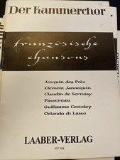 38 x Chornoten gebraucht - Der Kammerchor - Französische Chansons - di Lasso u.a