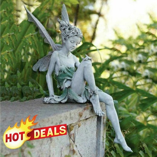 Elfe sitzend fee figur feen - elfe,