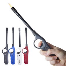 Stabfeuerzeug 4x Fest Nachfüllbar Jet Flamme Sturm Feuerzeug Feuerzeuge 28,3cm