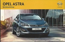 OPEL ASTRA J Betriebsanleitung