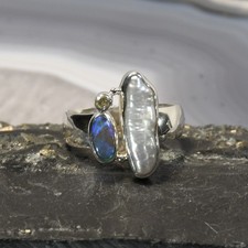 Boulder Opal Ring, 925er