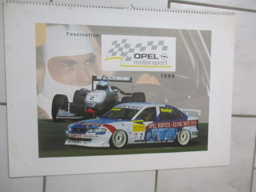 Opel motorsport kalender 1999 - opel,
