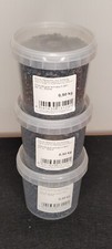 Deko-Granulat, Deko-Steine, Streudeko, Farbe schwarz, 3x 500 g Becher