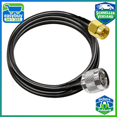 Koaxialkabel rg58 low loss - koaxialkabel, 2m