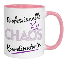 Tasse Chefin | Krone & Spruch | Professionelle Chaos Koordinatorin