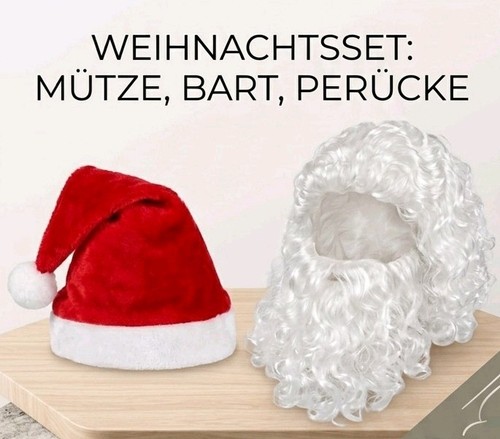 Weihnachtsmann bart perücke - weihnachtsmann,