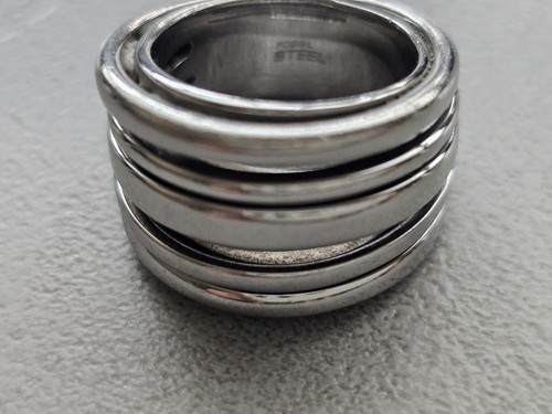 Fossil steel edelstahl - edelstahl, ring