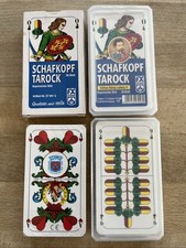 4 x Schafkopf/Tarock/Skat/Spielkarten 3x geöffnet / gebraucht + 1x neu