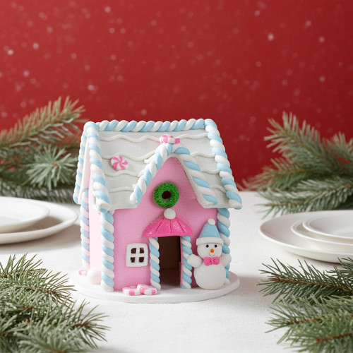 Deko lebkuchenhaus 11cm - lebkuchenhaus,
