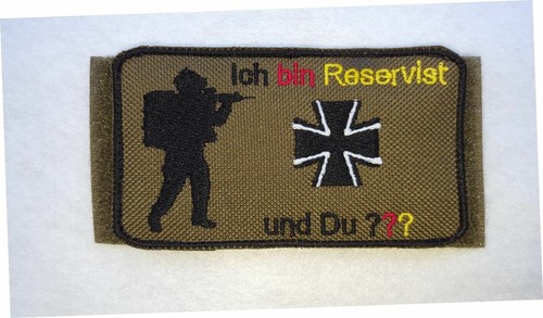 Patch ich bin reservist und - patch:,